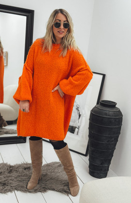 Robe pull AXELLE orange