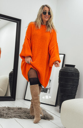 Orange AXELLE short dress