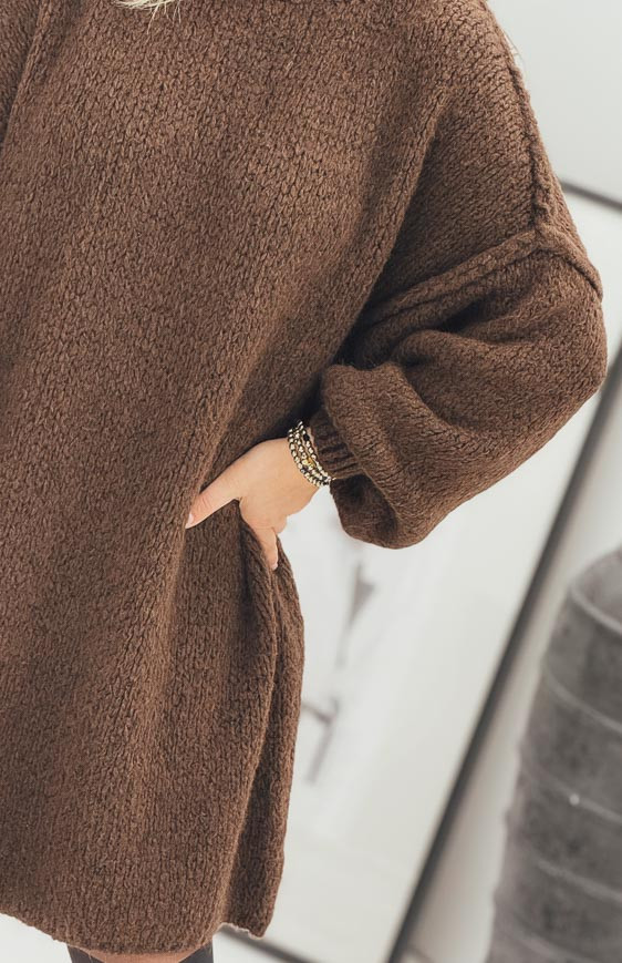 Robe pull AXELLE chocolat