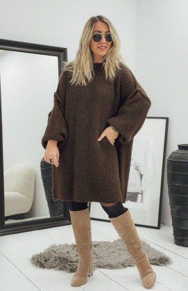 Robe pull AXELLE chocolat