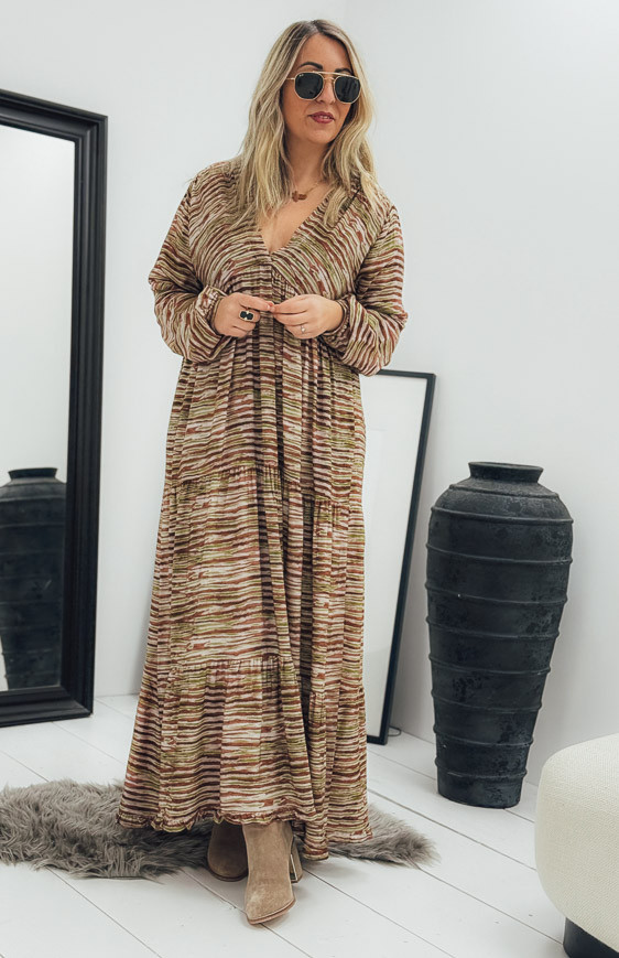 Robe MALLAURY longue camel