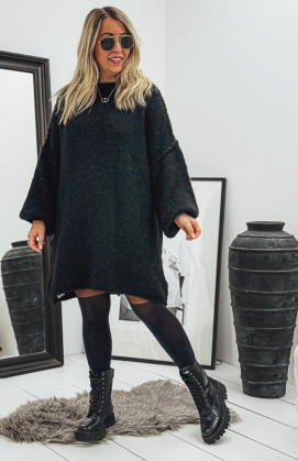 Robe pull AXELLE noire