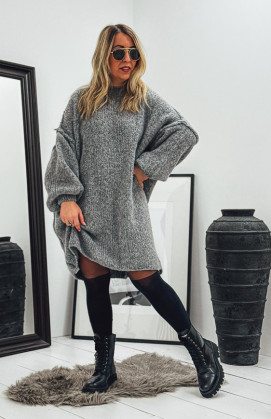 Grey AXELLE short dress