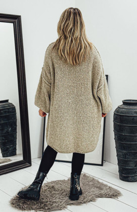 Robe pull AXELLE taupe